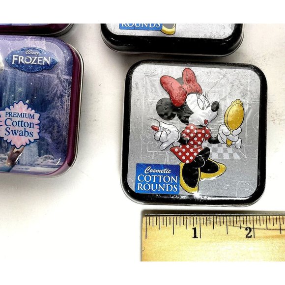 Disney Minnie Mouse Olaf Elsa & Ana Cotton Swabs Travel Tin Lot of 12 new - Picture 8 of 14